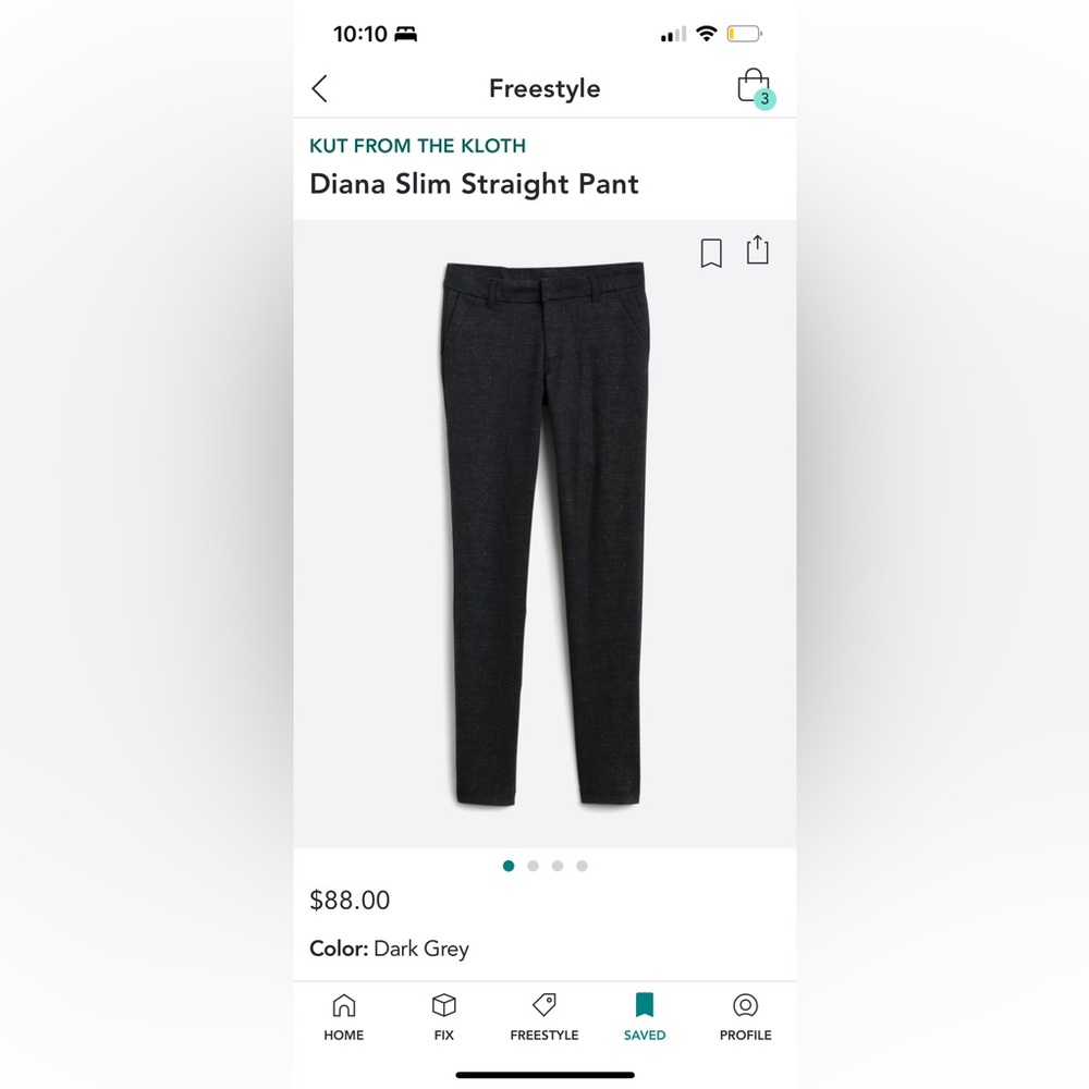 Kut from the Kloth Diana Slim Straight Pant